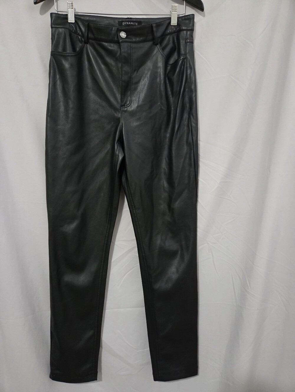 Dynamite Black Faux Leather Skinny Jeans